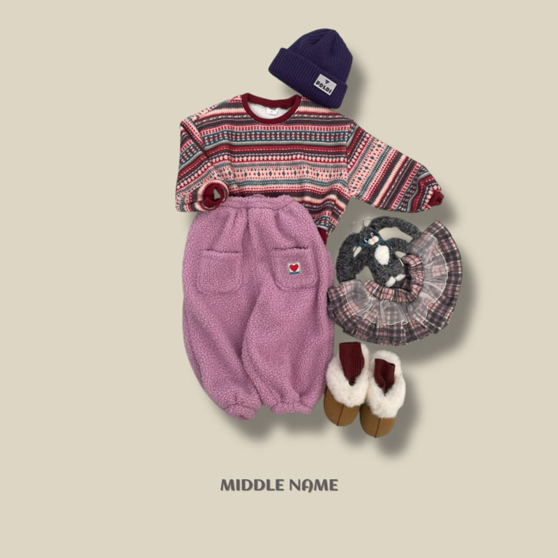 Middle Name - Korean Children Fashion - #magicofchildhood - Fleece Pocket Patch Pants - 10