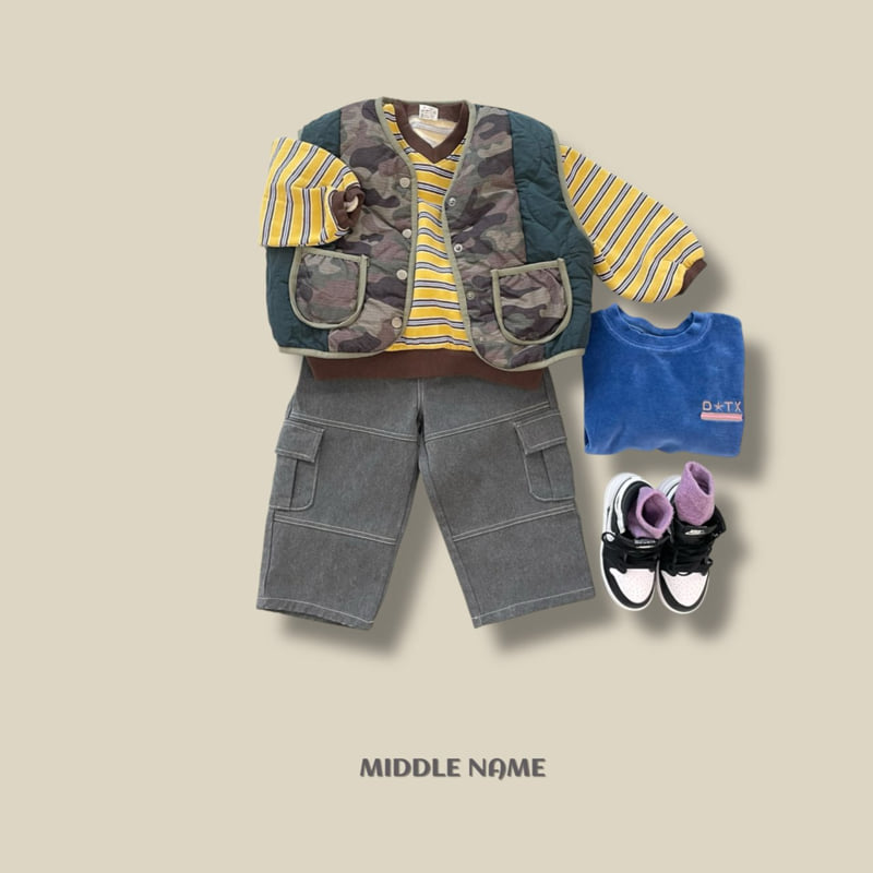 Middle Name - Korean Children Fashion - #magicofchildhood - Cut Cargo Wide Pants - 9