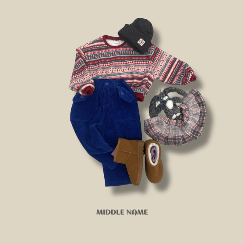 Middle Name - Korean Children Fashion - #magicofchildhood - Corduroy Pocket Pants - 10