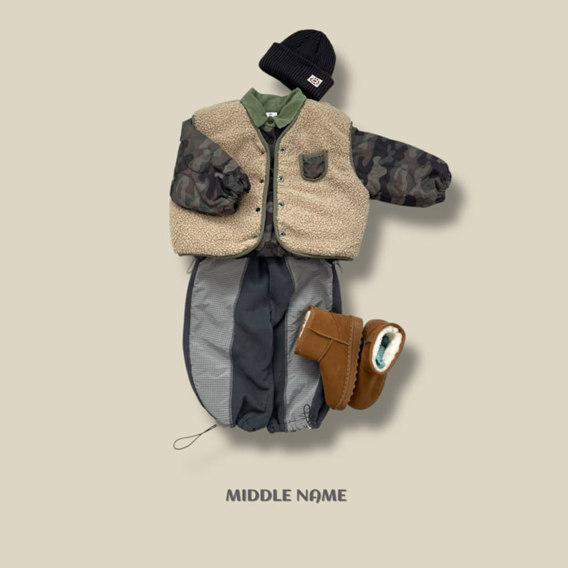 Middle Name - Korean Children Fashion - #minifashionista - Camo Reversible Vest - 8