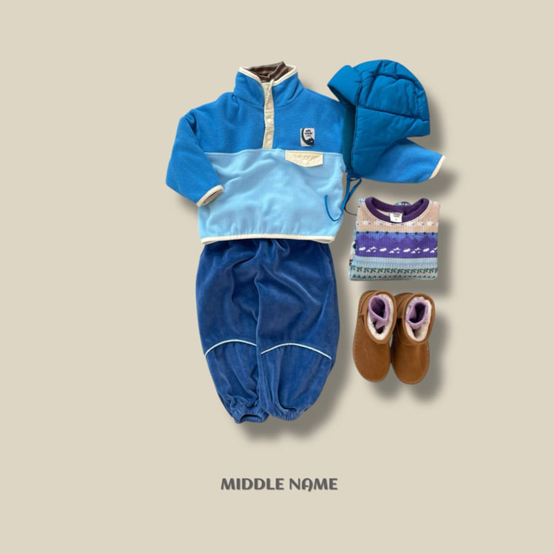Middle Name - Korean Children Fashion - #prettylittlegirls - Velour Piping Pants - 6