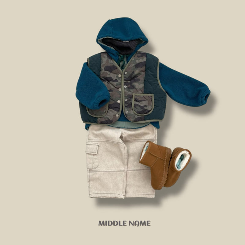 Middle Name - Korean Children Fashion - #todddlerfashion - Camo Reversible Vest - 10