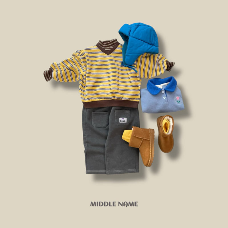 Middle Name - Korean Children Fashion - #prettylittlegirls - Stripe V Sweatshirt - 4