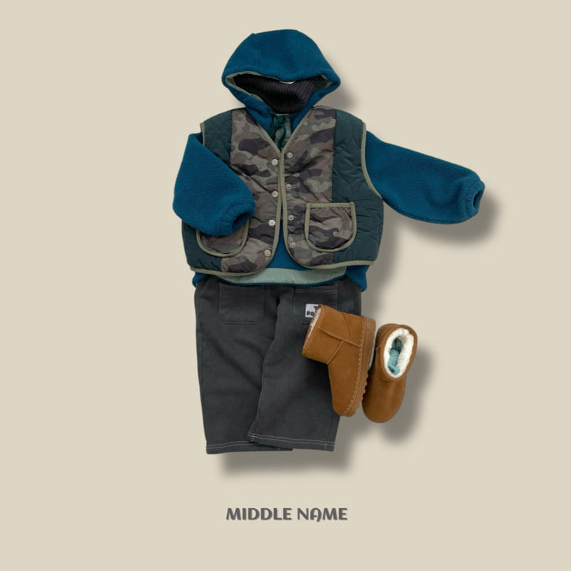 Middle Name - Korean Children Fashion - #toddlerclothing - Camo Reversible Vest - 11