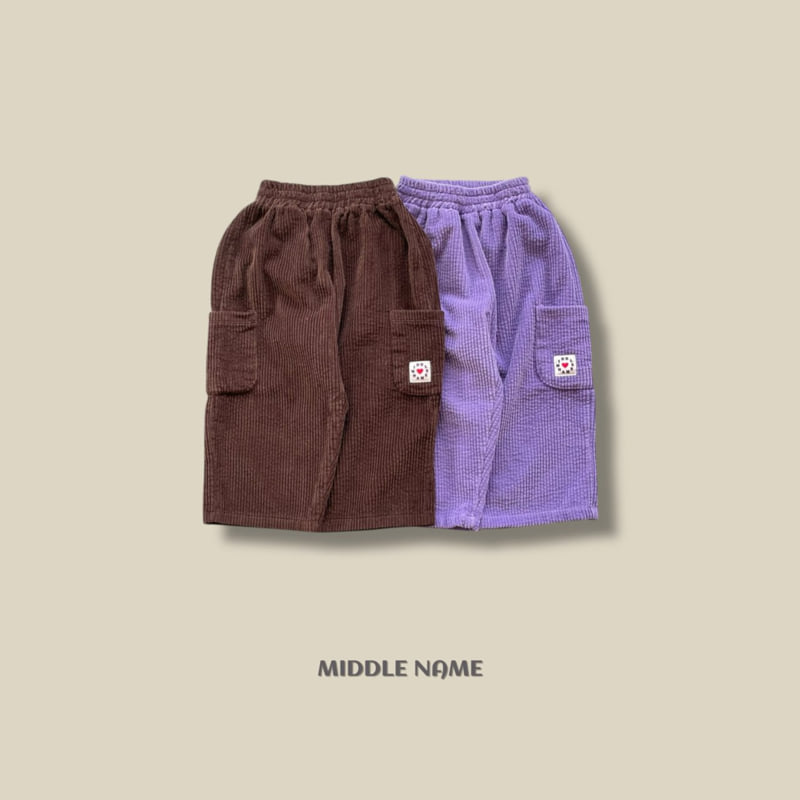 Middle Name - Korean Children Fashion - #toddlerclothing - Corduroy Pocket Pants