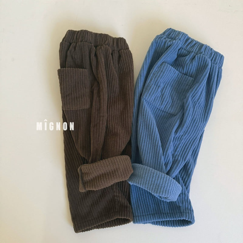 Mignon - Korean Children Fashion - #kidzfashiontrend - Vivid Corduroy Pants - 4