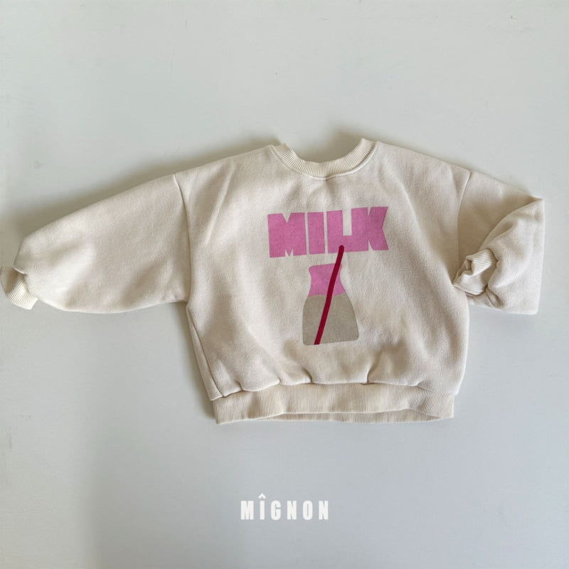 Mignon - Korean Children Fashion - #childofig - Milk Sweatshirt - 3