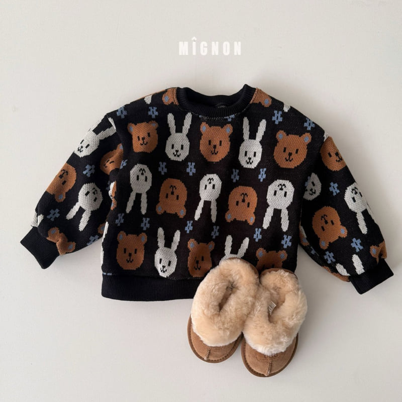 Mignon - Korean Children Fashion - #childofig - Animal Knit Sweatshirt