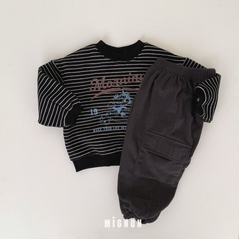 Mignon - Korean Children Fashion - #childrensboutique - Running Fleece Sweatshirt - 7