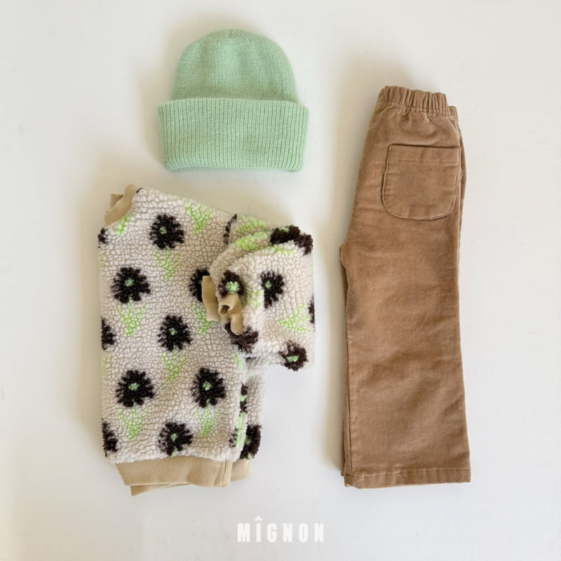 Mignon - Korean Children Fashion - #childrensboutique - Floral Fleece Sweatshirt - 5