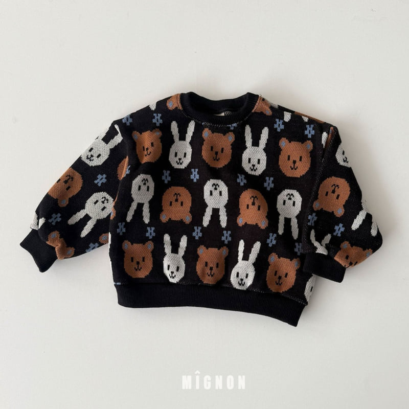 Mignon - Korean Children Fashion - #designkidswear - Animal Knit Sweatshirt - 3