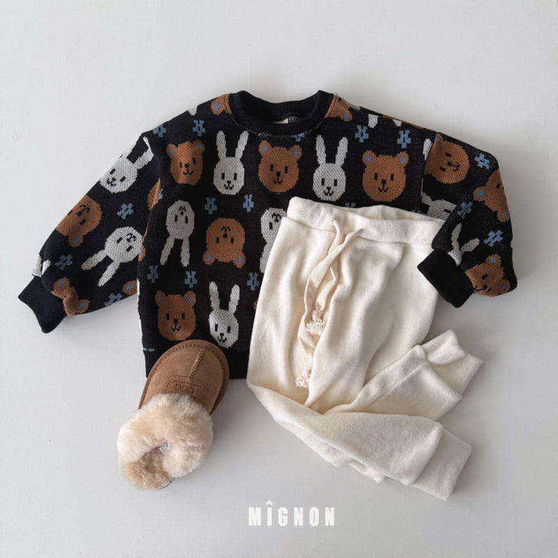 Mignon - Korean Children Fashion - #fashionkids - Animal Knit Sweatshirt - 5