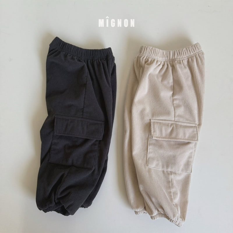Mignon - Korean Children Fashion - #fashionkids - Avant Cargo Corduroy Pants - 3