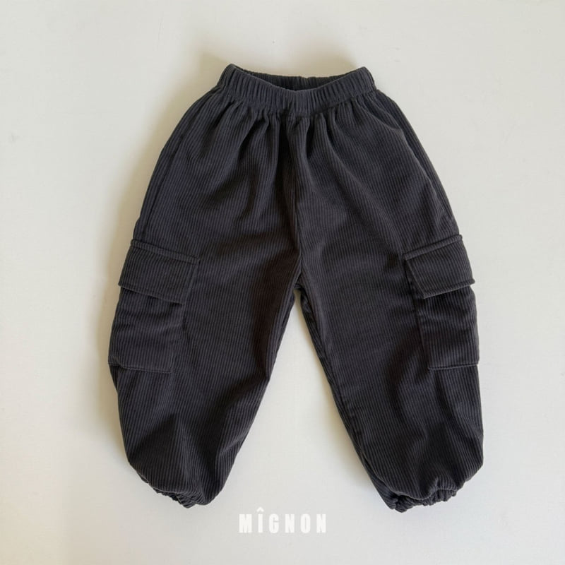 Mignon - Korean Children Fashion - #kidsstore - Avant Cargo Corduroy Pants - 5