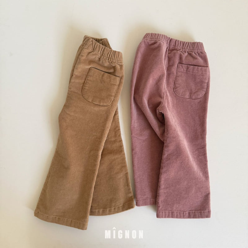 Mignon - Korean Children Fashion - #prettylittlegirls - Corduroy Stretch Pants - 3