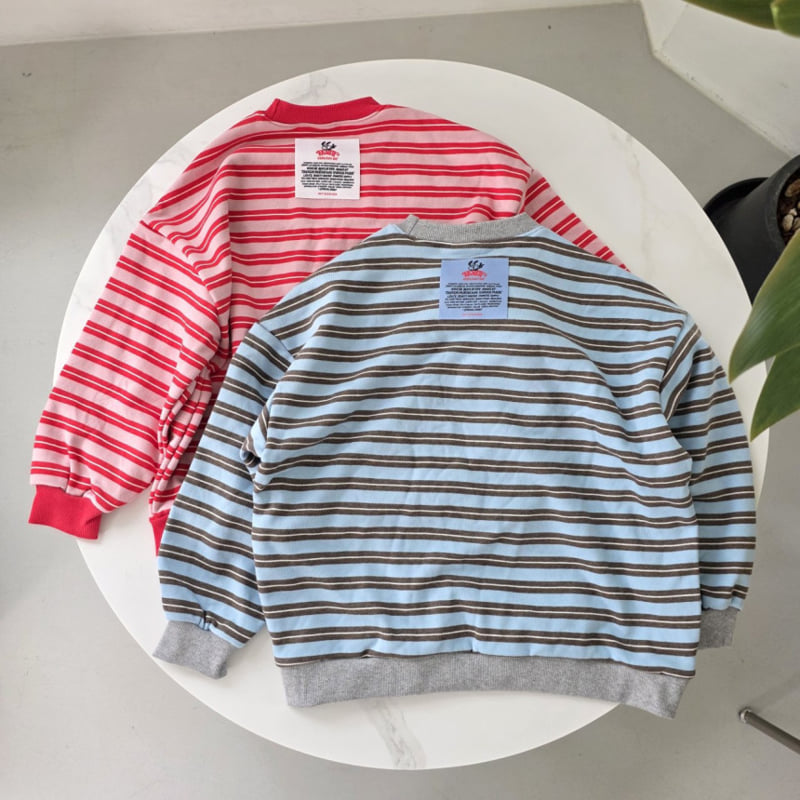 Mini Cabinet - Korean Children Fashion - #childofig - Multi Stripe Tee - 5