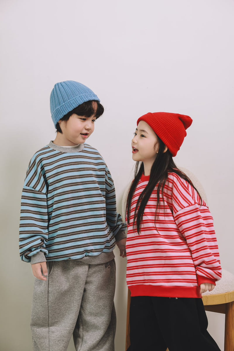Mini Cabinet - Korean Children Fashion - #childofig - Multi Stripe Tee - 6