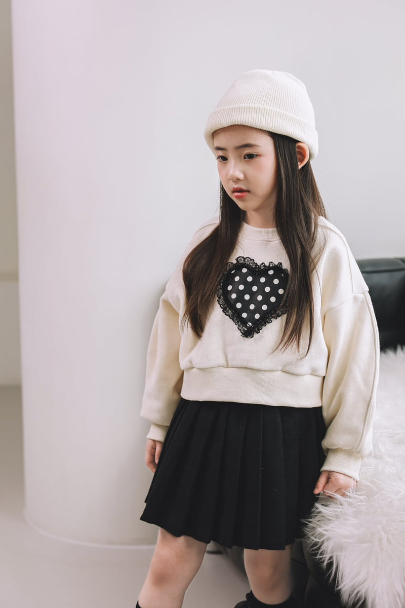 Mini Cabinet - Korean Children Fashion - #kidsshorts - Dot Crop Tee - 9