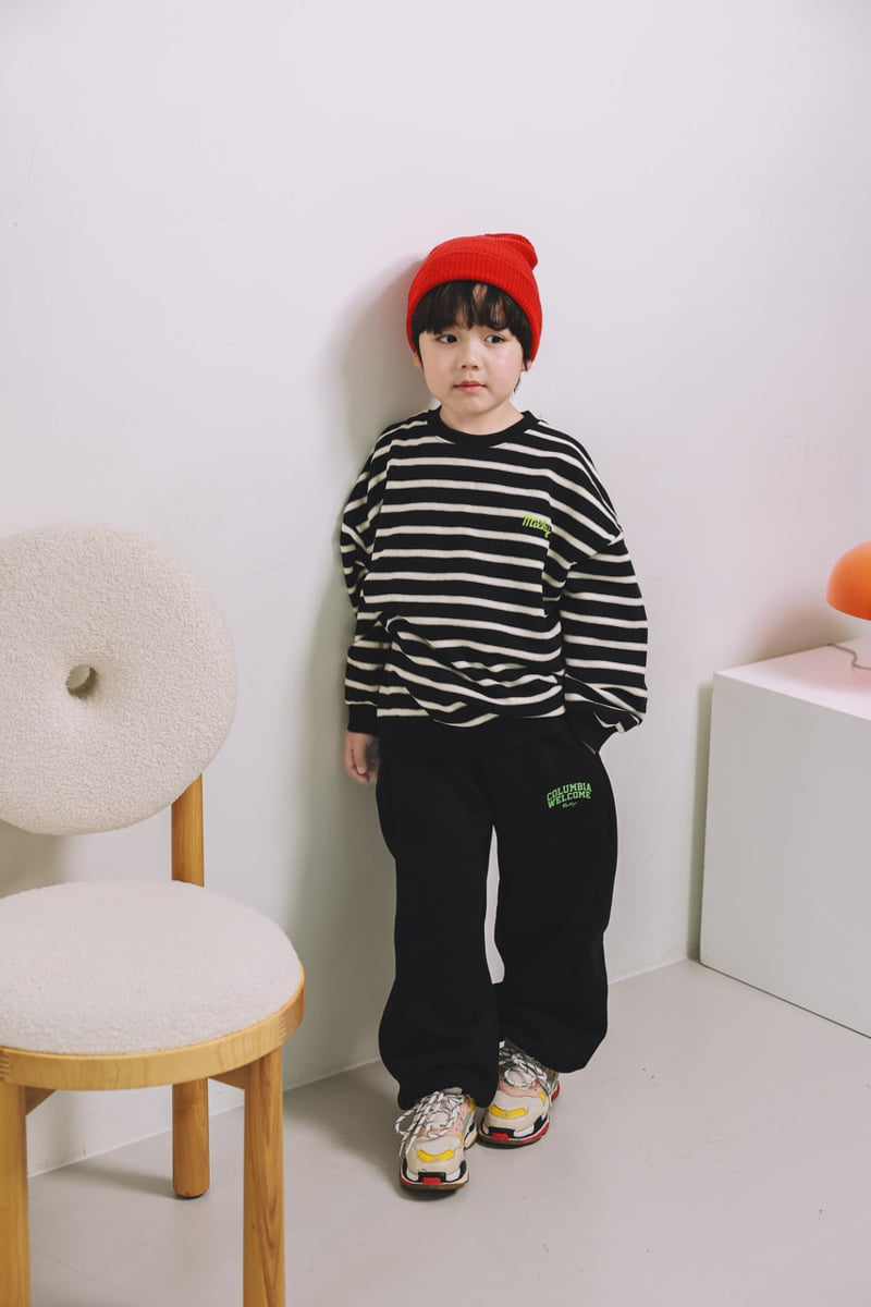Mini Cabinet - Korean Children Fashion - #kidsshorts - One Stripe Tee - 6