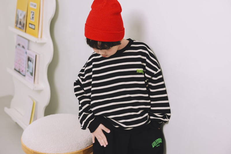 Mini Cabinet - Korean Children Fashion - #kidsstore - One Stripe Tee - 7