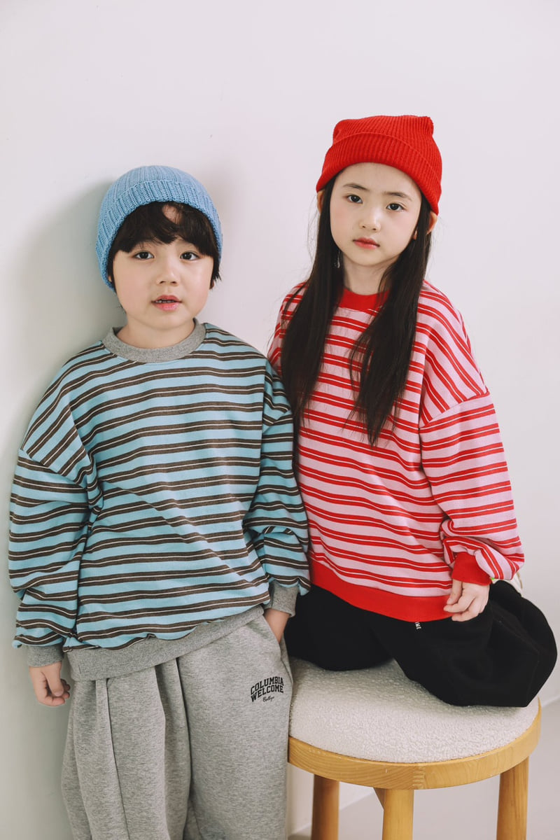 Mini Cabinet - Korean Children Fashion - #minifashionista - Multi Stripe Tee - 3