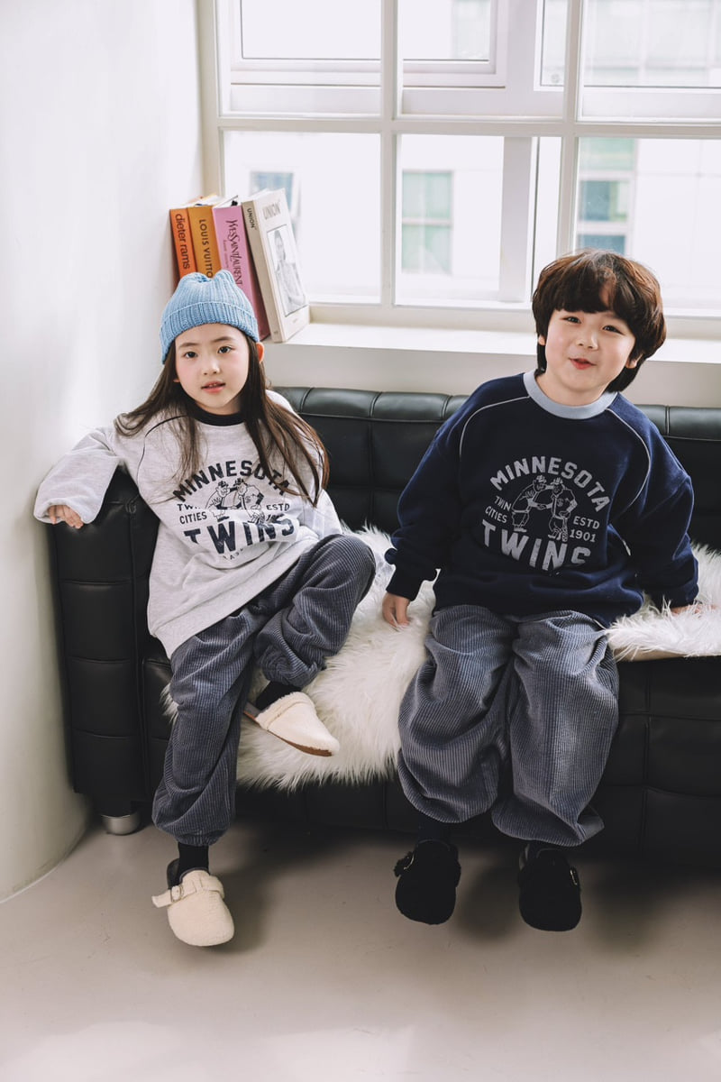 Mini Cabinet - Korean Children Fashion - #prettylittlegirls - Twin Sweatshirt - 6