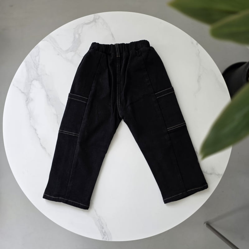 Mini Cabinet - Korean Children Fashion - #prettylittlegirls - Stitch Cotton Pants - 2