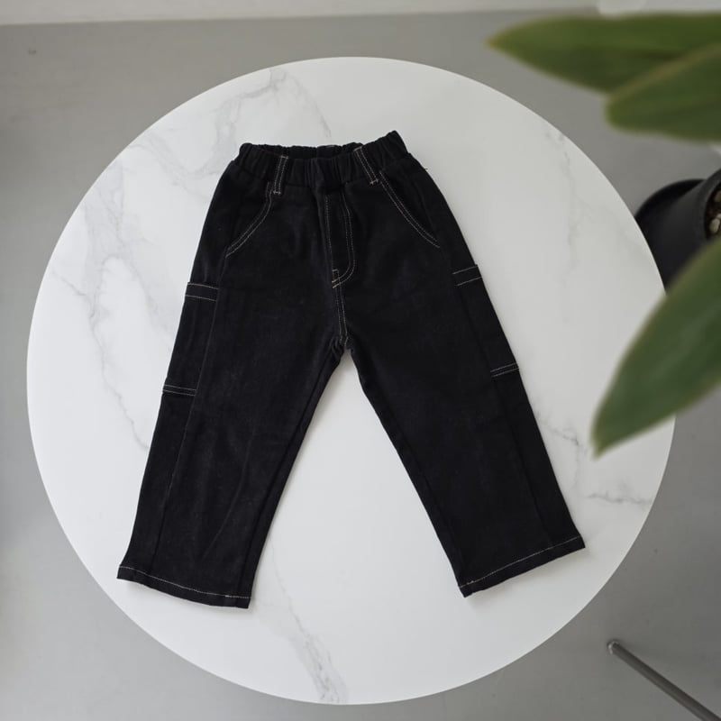 Mini Cabinet - Korean Children Fashion - #todddlerfashion - Stitch Cotton Pants - 3