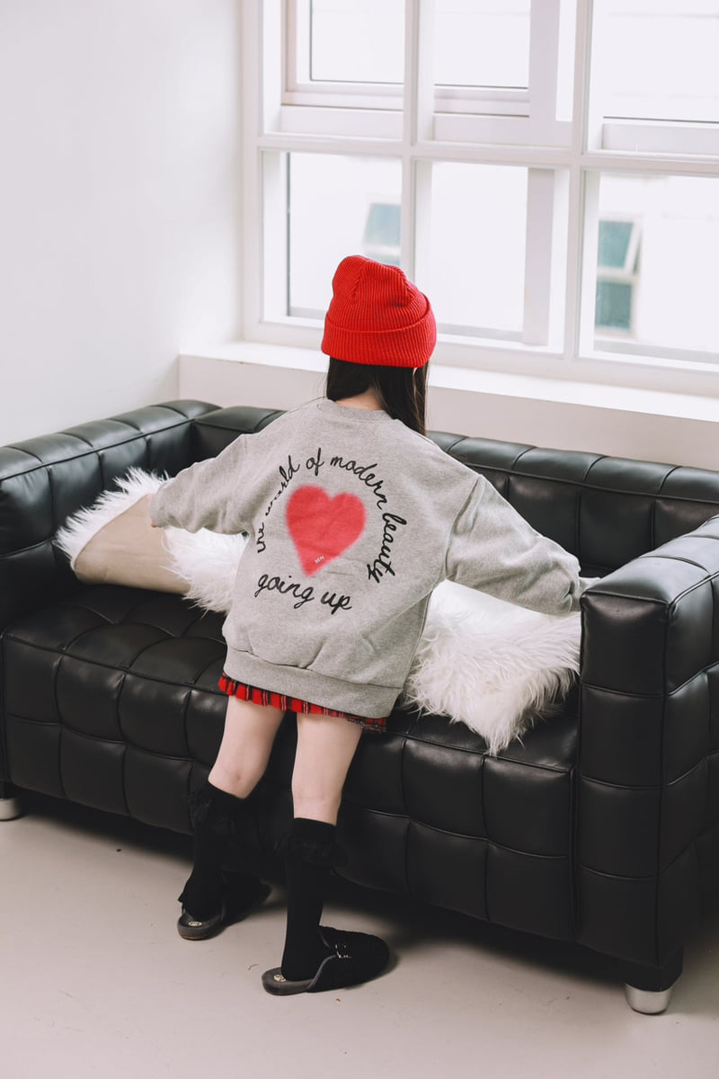 Mini Cabinet - Korean Children Fashion - #toddlerclothing - Heart Sweatshirt - 9