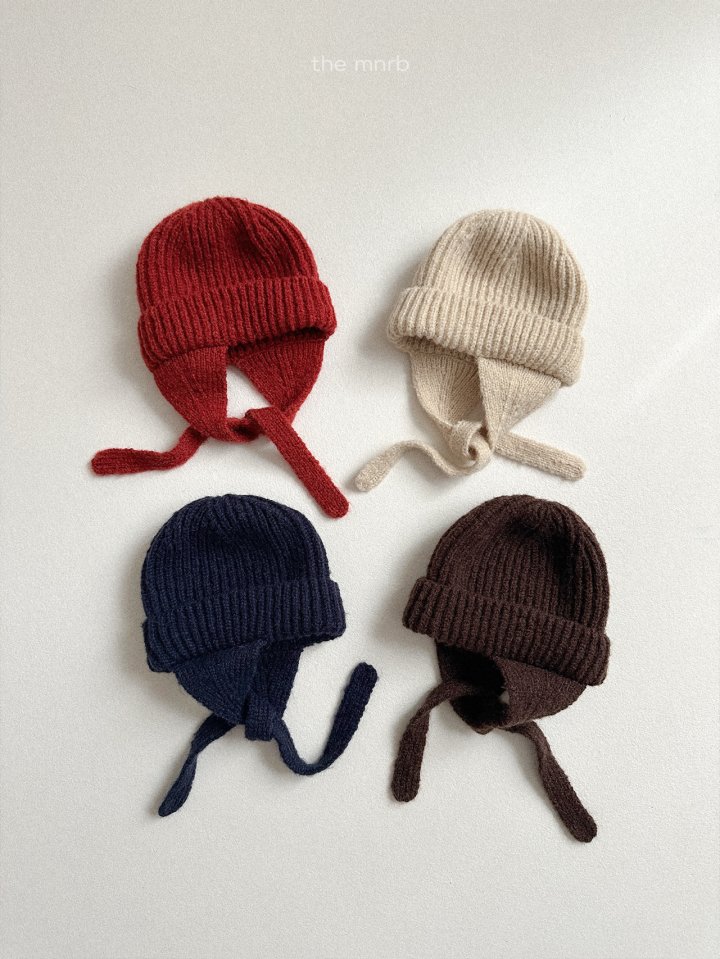 Mini Robe - Korean Baby Fashion - #babyboutique - Earflap Round Beanie