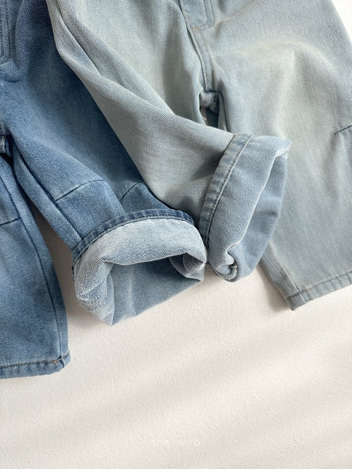 Mini Robe - Korean Baby Fashion - #babyboutique - Dart Straight Denim Pants - 5