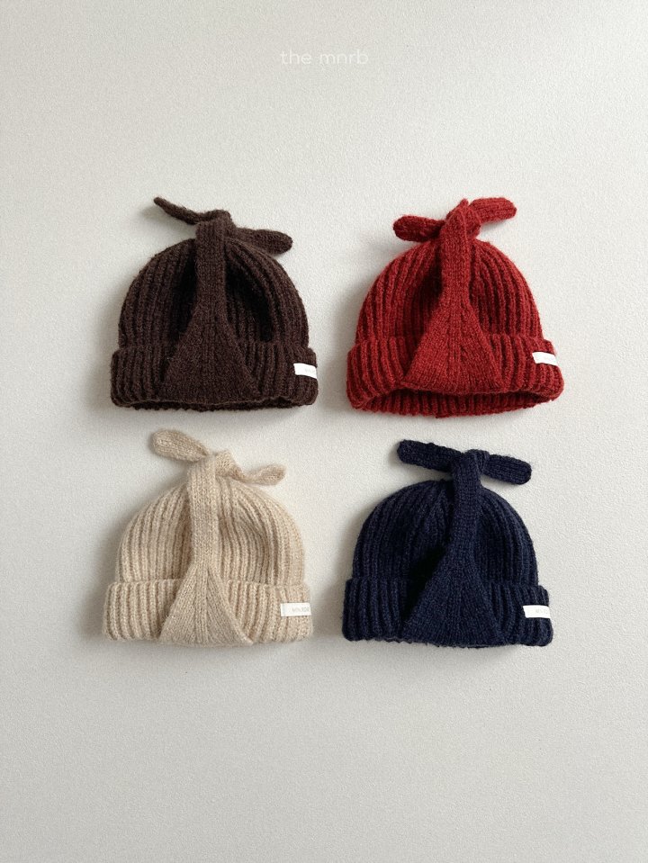Mini Robe - Korean Baby Fashion - #babyclothing - Earflap Round Beanie - 3