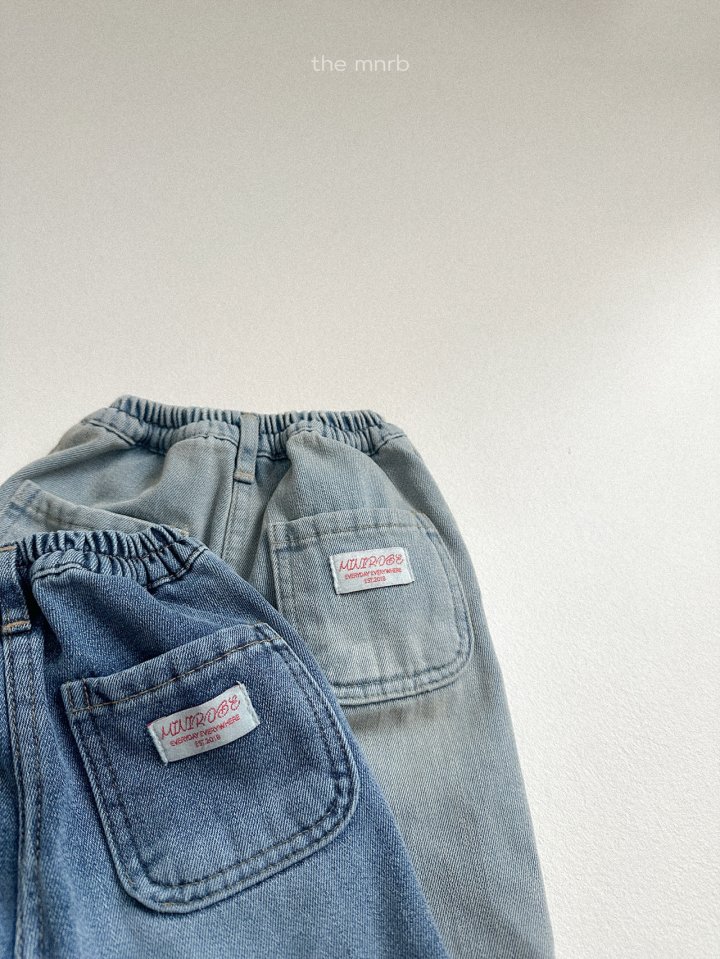 Mini Robe - Korean Baby Fashion - #babyclothing - Dart Straight Denim Pants - 7