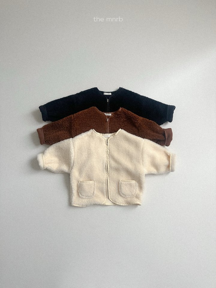 Mini Robe - Korean Baby Fashion - #babyfashion - Bear Zip-Up