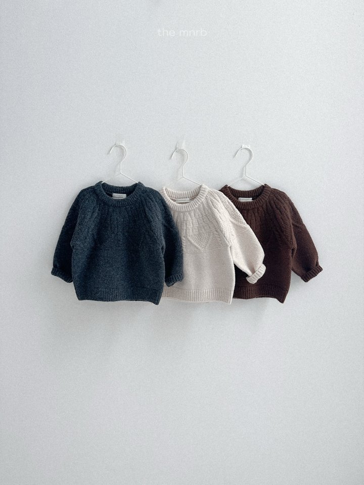 Mini Robe - Korean Baby Fashion - #babyfashion - Cable Knit - 5