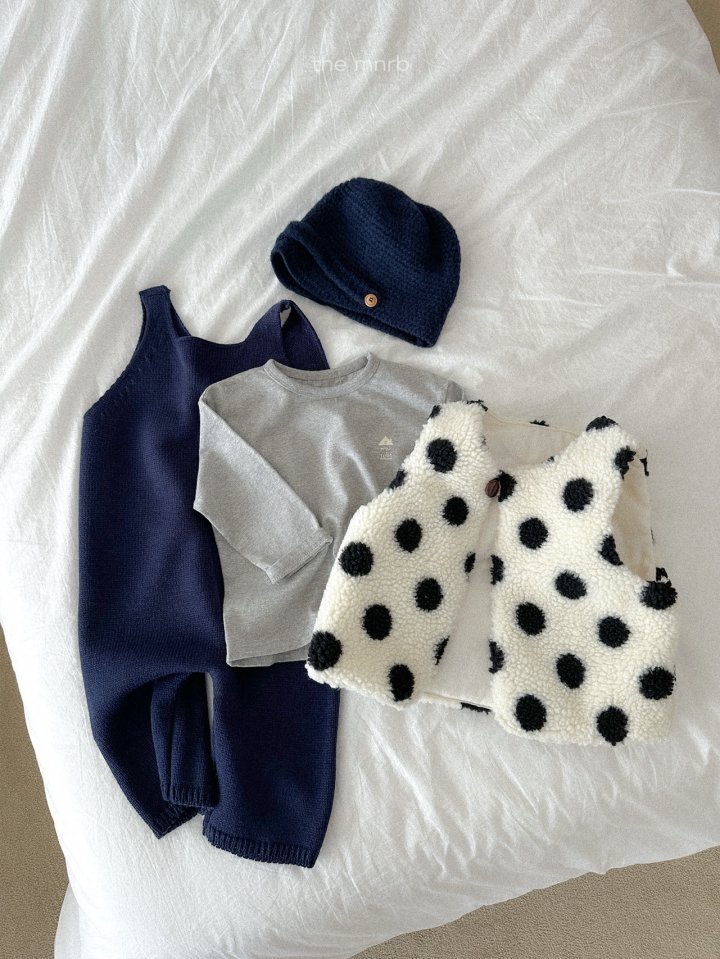 Mini Robe - Korean Baby Fashion - #babyfever - Teddy Knit Overalls - 10