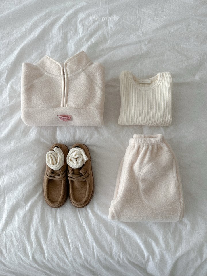 Mini Robe - Korean Baby Fashion - #babyfever - Winter Ribbed Tee - 8
