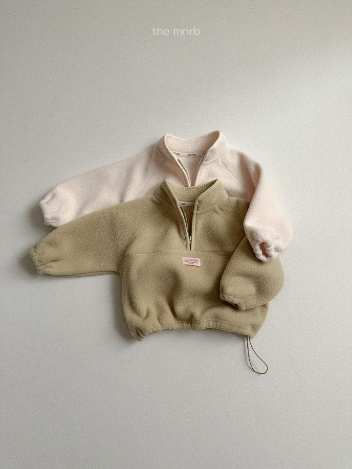 Mini Robe - Korean Baby Fashion - #babyfashion - King Fleece Half-Zip Pullover - 4