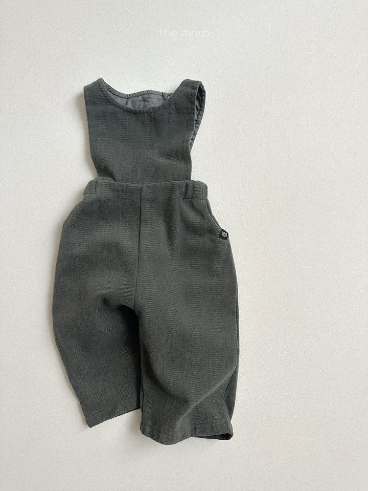 Mini Robe - Korean Baby Fashion - #babyfever - Peach Washed Overalls - 8