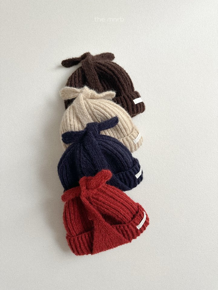 Mini Robe - Korean Baby Fashion - #babyfever - Earflap Round Beanie - 5