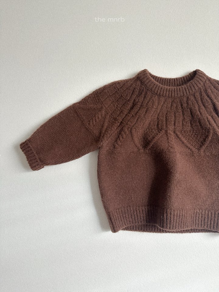 Mini Robe - Korean Baby Fashion - #babyfever - Cable Knit - 6