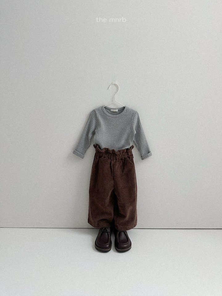 Mini Robe - Korean Baby Fashion - #babygirlfashion - Winter Ribbed Tee - 9