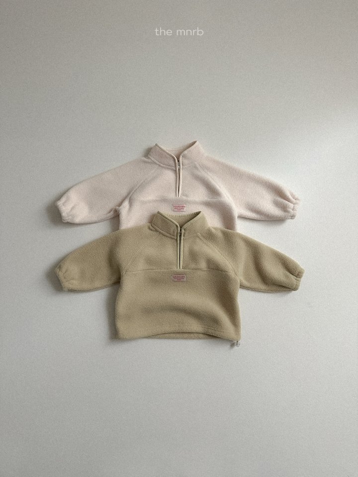 Mini Robe - Korean Baby Fashion - #babygirlfashion - King Fleece Half-Zip Pullover - 5