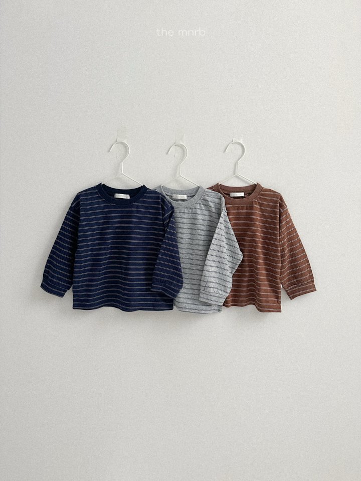 Mini Robe - Korean Baby Fashion - #babygirlfashion - James Stripe Tee