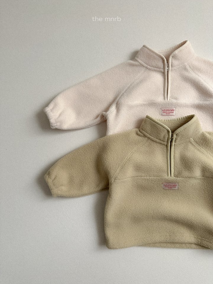 Mini Robe - Korean Baby Fashion - #babylifestyle - King Fleece Half-Zip Pullover - 6