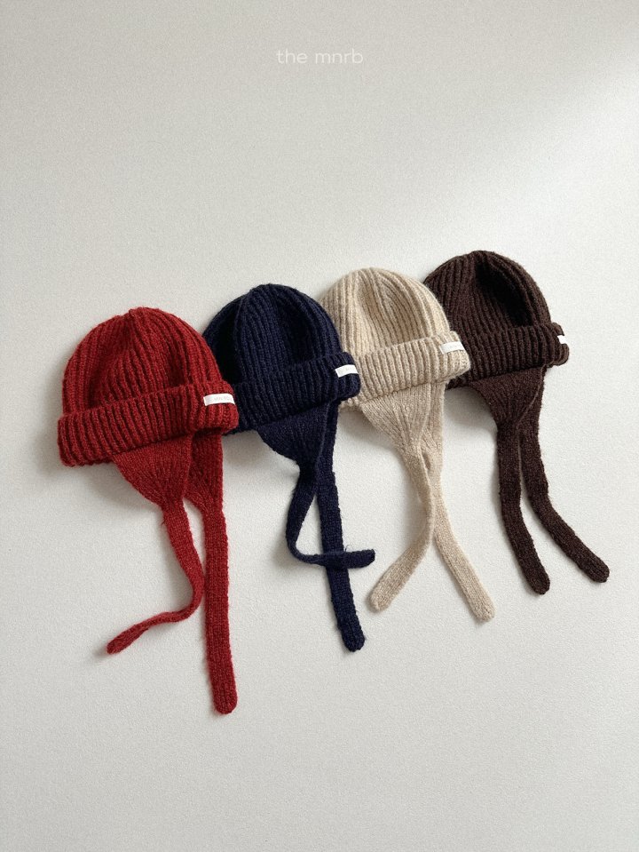 Mini Robe - Korean Baby Fashion - #babyoninstagram - Earflap Round Beanie - 8