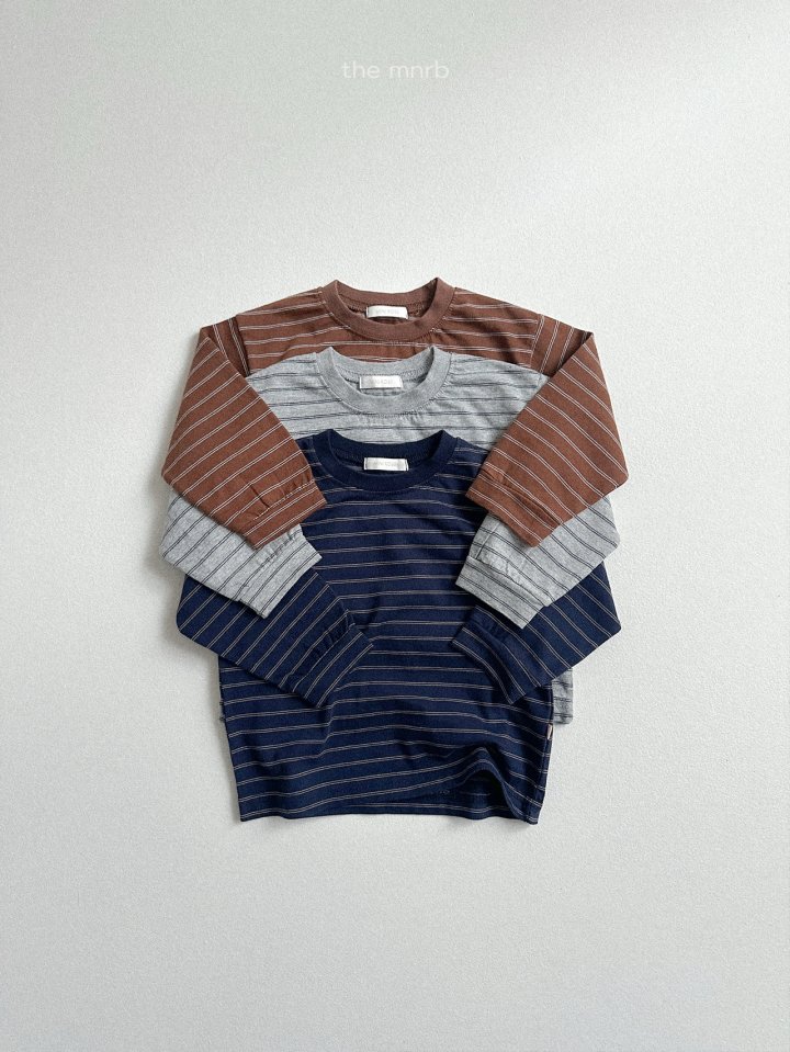 Mini Robe - Korean Baby Fashion - #babyoninstagram - James Stripe Tee - 3