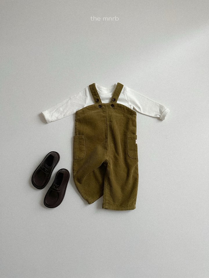 Mini Robe - Korean Baby Fashion - #babyootd - Olive Overalls - 10