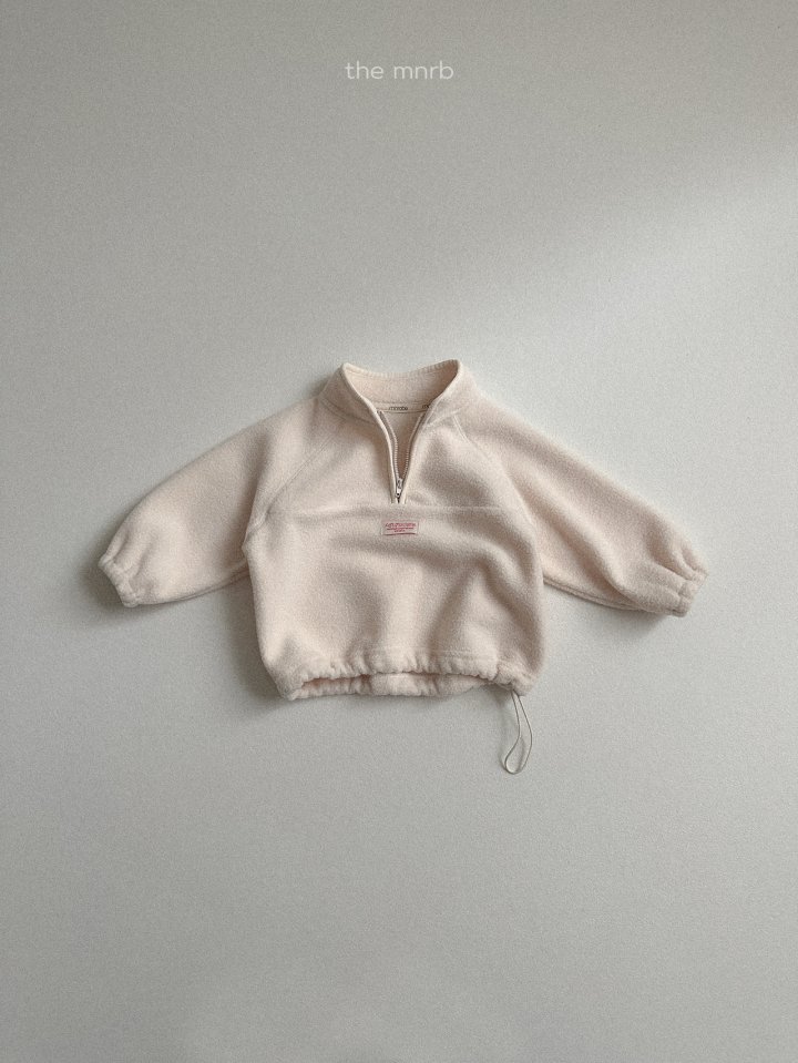 Mini Robe - Korean Baby Fashion - #babyootd - King Fleece Half-Zip Pullover - 8
