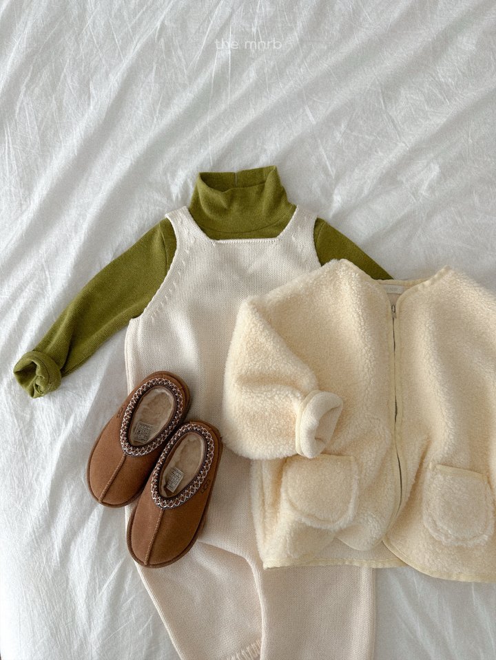 Mini Robe - Korean Baby Fashion - #babyootd - Bear Zip-Up - 6